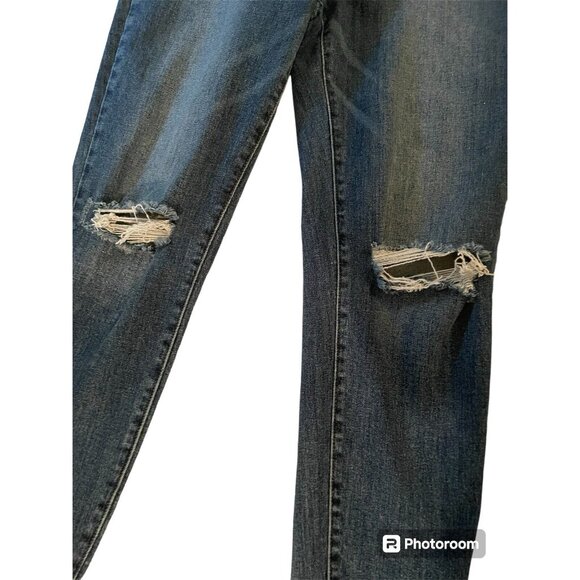 Risen Jeans Women High Rise Distressed Skinny Style #XRDP1209 Washed Denim 1XL - Picture 7 of 9